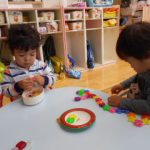 ひも通しで遊んだよ