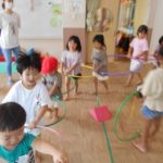 プールだいすき！お友達大好き！