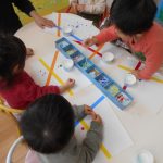 シールで遊んだよ
