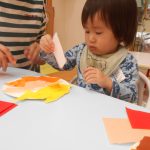 手持ちかぼちゃのおばけ作り～🎃